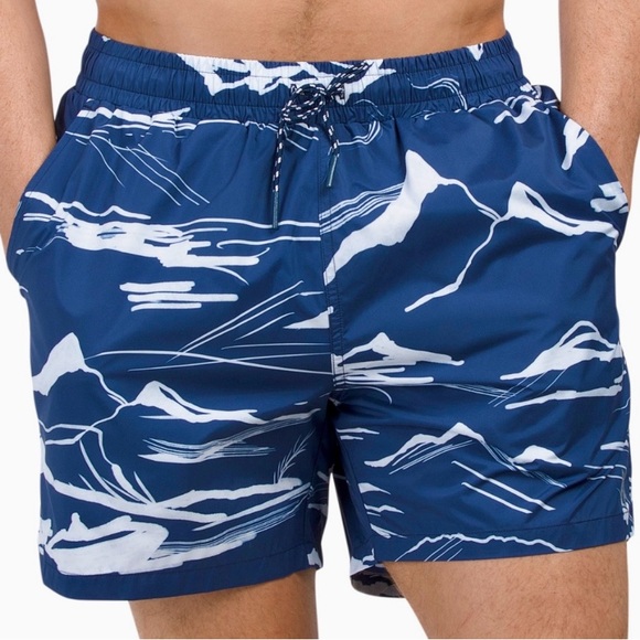 Greyson Other - GREYSON XXL Lake Como Torch Swim Trunks Shorts Maltese Blue